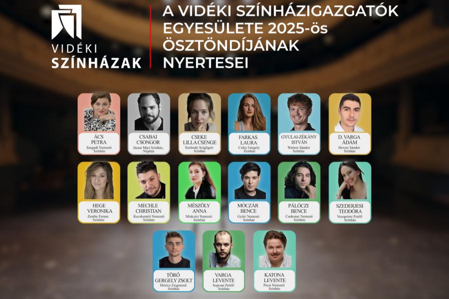 Vidki Sznhzigazgatk Egyeslete sztndj Plyzat 2025 nyertesei